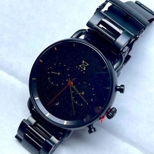 ZERO Black watch, seiko mvmnt, scratch resistant sapphire hlass, water resistant